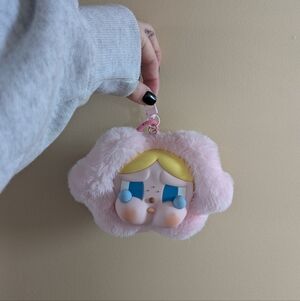 POPMART CRYBABY SAD CLUB PLUSH ZIPPER EARPHONE POUCH